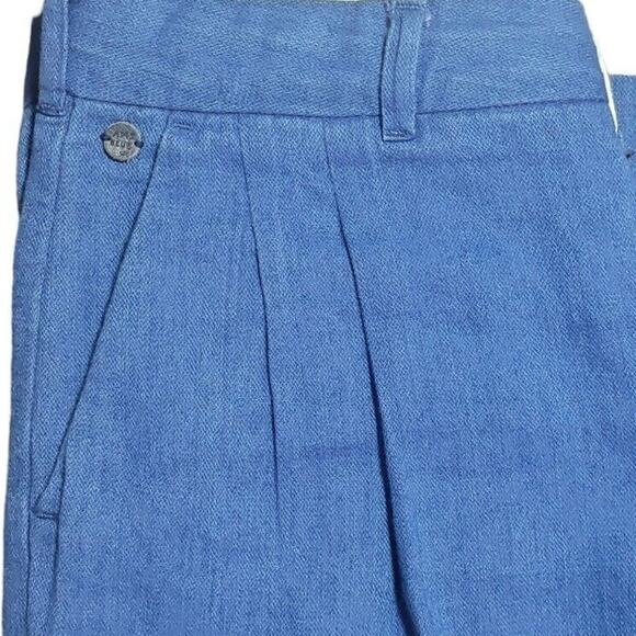 Scotch & Soda Wide-Leg Cropped Trousers Blue Sz 14 – EUC w/ Flaw - Picture 5 of 13
